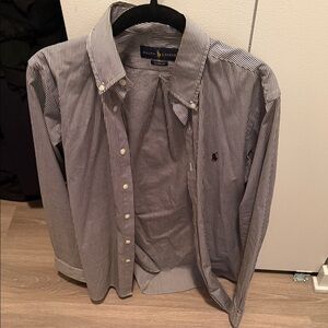 Ralph Lauren Black and White Striped Shirt